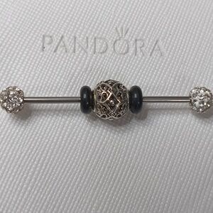 Pandora Essence Vintage Silver Affection Charm